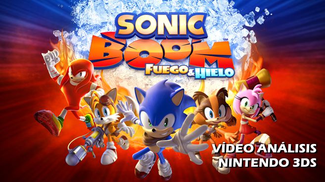 Cartel Sonic Boom Fuego y Hielo