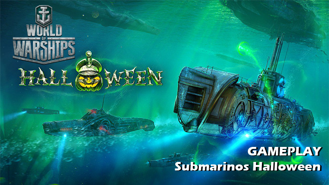 World of Warships Halloween Submarinos gameplay