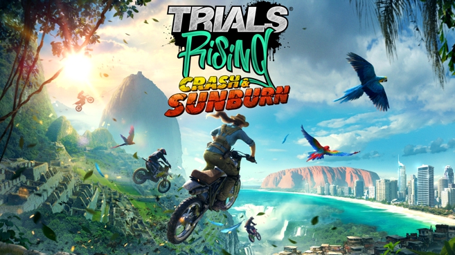 Trials Rising Crash & Sunburn